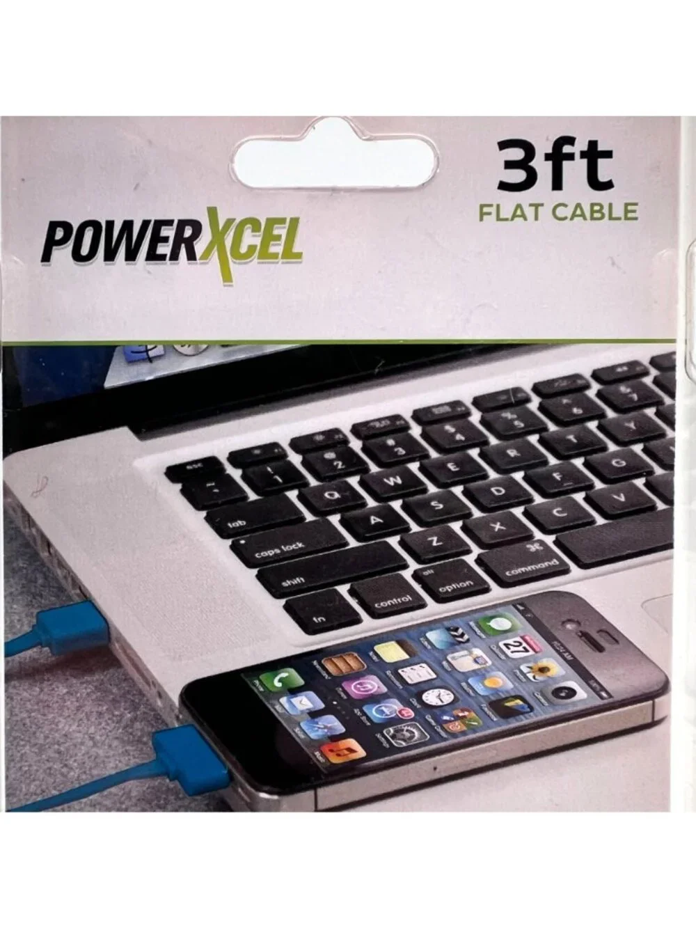 PowerXcel 3ft Flat 30-Pin To USB Sync & Charge Cable For iPhone/iPad/iPod New